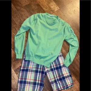 Southern tide sweater and shorts